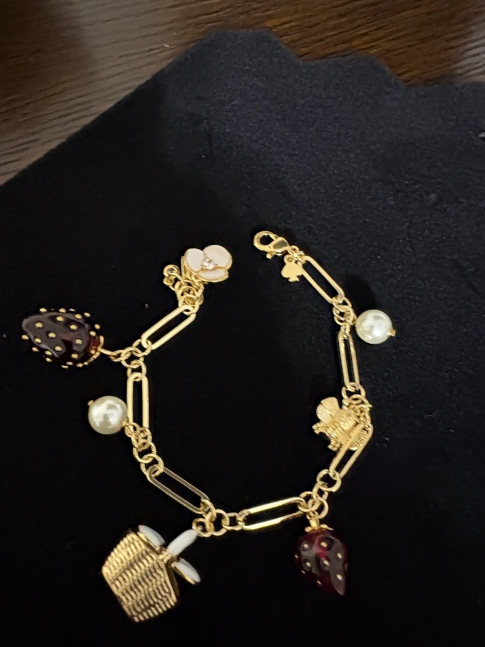 Kate Spade New York Strawberry Charm Bracelet
